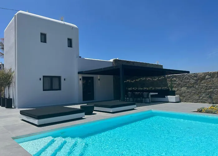 Black And White Villas Ftelia - Mykonos