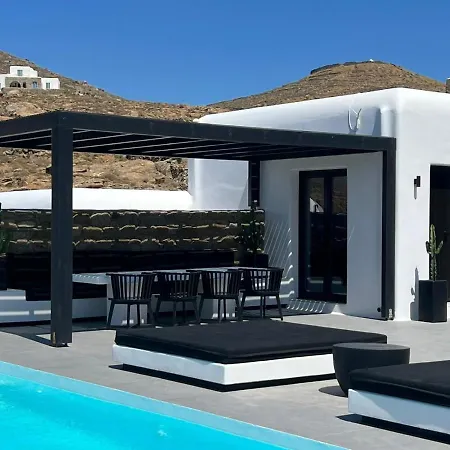 Black And White Villas Ftelia - Mykonos Mykonos Town Exterior foto